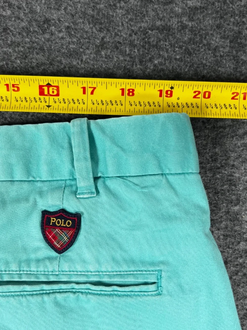 Polo Golf 2014 U.S. Open Championships Twill Shorts Men's 42 Teal Embroidered
